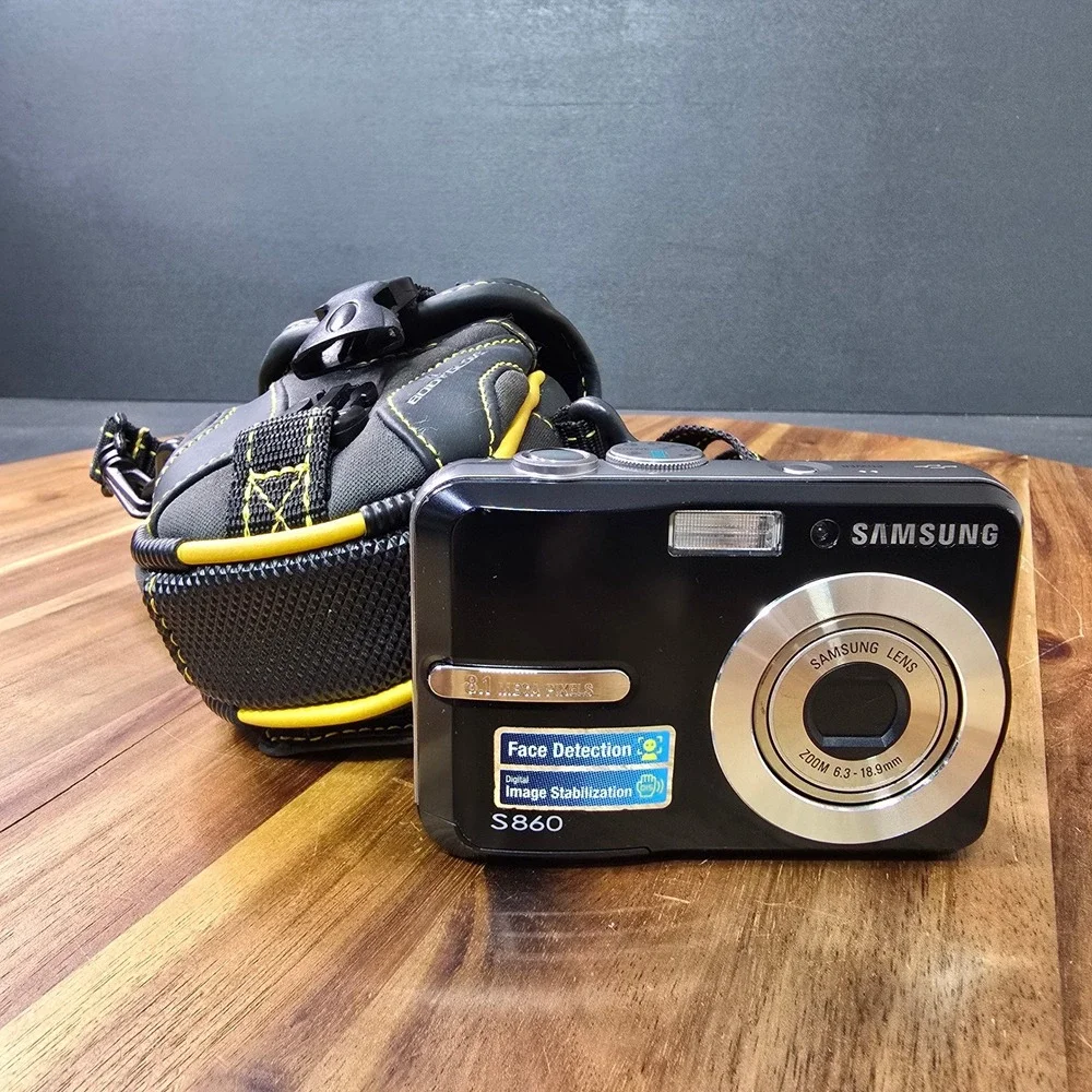 Samsung S860 Digital Camera Black 8.1MP 3x Zoom Compact Digicam PARTS REPAIR